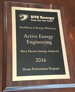 DTE Energy – Most Electric Savings Achieved – 2016